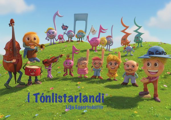 Kápa bókarinnar Í Tónlistarlandi